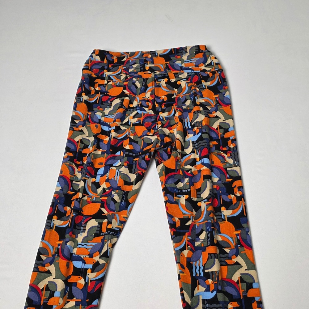 LuLaRoe Leggings Womens One Size Multicolor Abstract‎ Toucan Toucan Print Soft - Picture 7 of 12